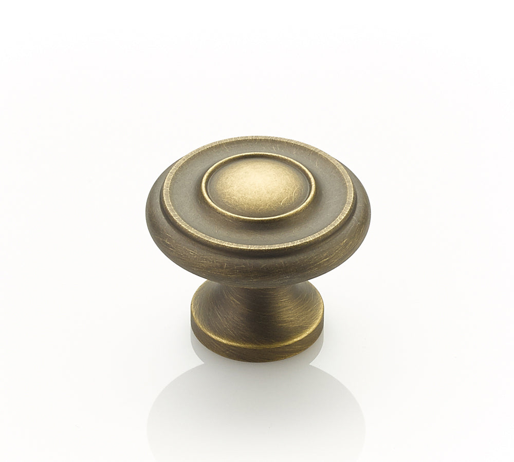 Traditional Knob by Schaub - Antique Light Brass - New York Hardware