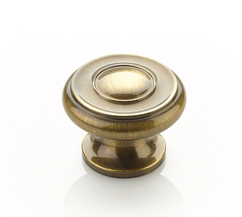 Traditional Knob by Schaub - Antique Brass - New York Hardware