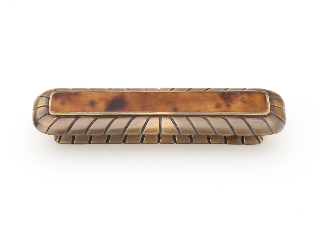 Tiger Penshell Rectangle Pull by Schaub - Estate Dover - New York Hardware