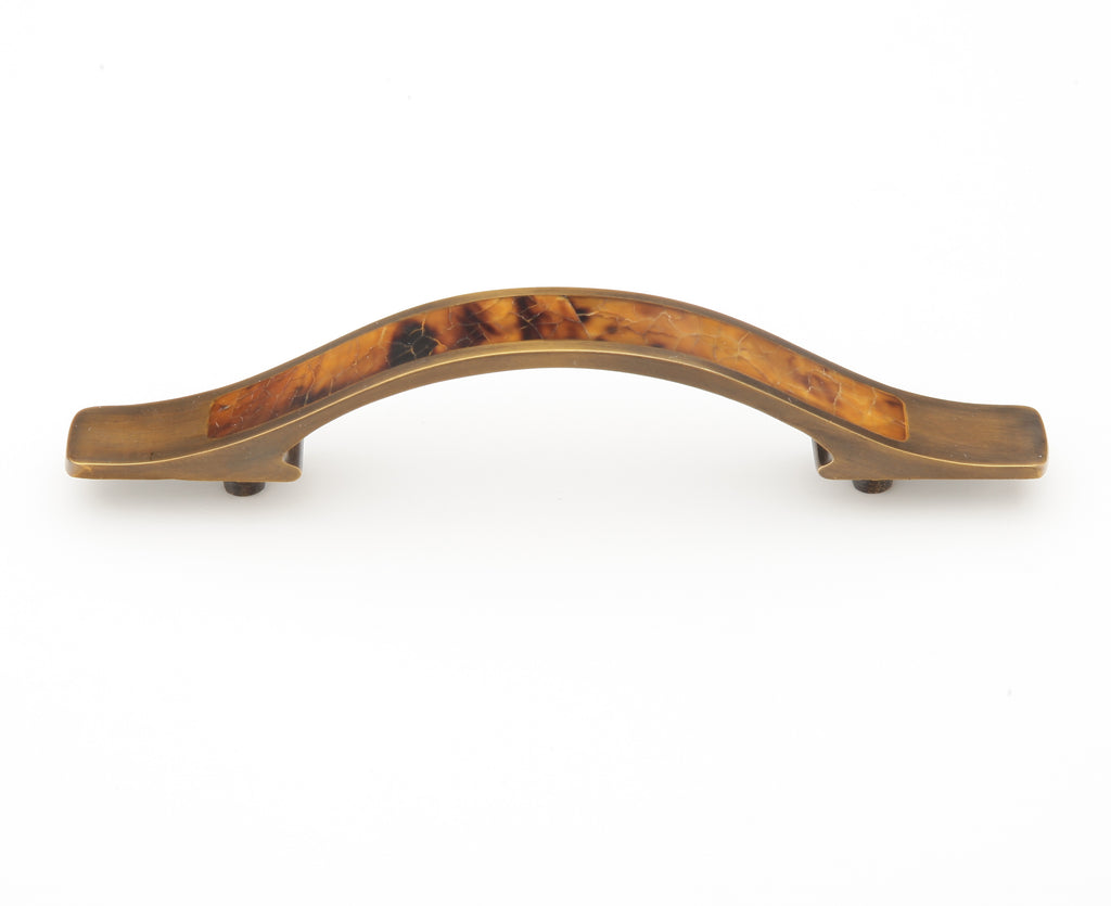 Tiger Penshell Rectangle Wave Pull by Schaub - Estate Dover - New York Hardware