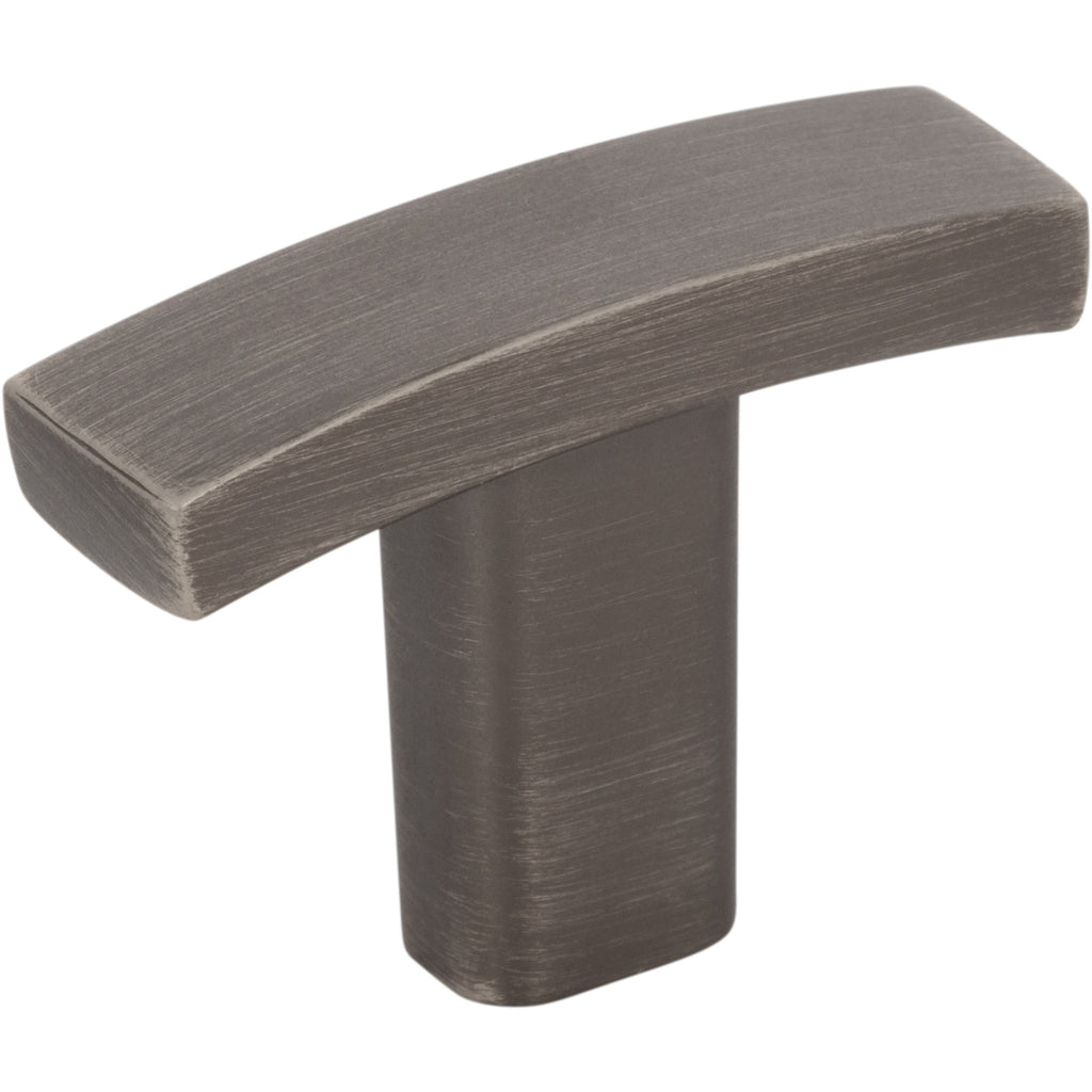 Square Thatcher Cabinet "T" Knob by Elements - Brushed Pewter