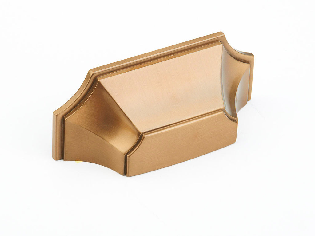 Empire Cup Pull by Schaub - Brushed Bronze - New York Hardware