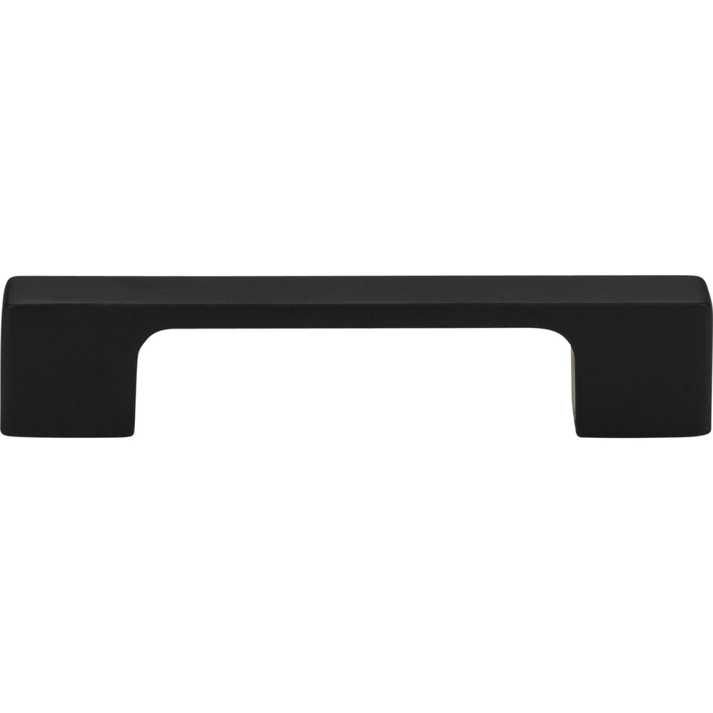 Thin Square Pull by Atlas - 3-3/4" - Matte Black - New York Hardware