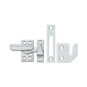 Small Casement Fastener Window Lock by Deltana -  - Polished Chrome - New York Hardware