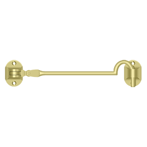 Bristish Style Cabin Hook  by Deltana - 6" - Polished Brass - New York Hardware