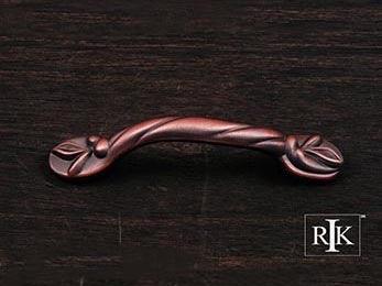Wavy Pull  4 3/4" (121mm) - Distressed Copper - New York Hardware