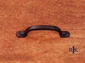 Two Step Foot Rectangular Pull 4 1/8" (105mm) - Oil Rubbed Bronze - New York Hardware