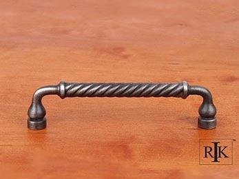 Twisted Pull 5 1/2" (140mm) - Distressed Nickel - New York Hardware
