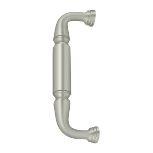 Decorative Door Pull w/out Rossette by Deltana - 8" - Brushed Nickel - New York Hardware