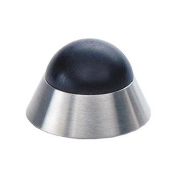 Dome Wall Mounted Door Stop - Satin Stainless Steel - New York Hardware Online