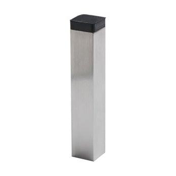 Square Wall Mounted Door Stop -  Satin Stainless Steel - New York Hardware Online
