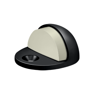 Low Profile Dome Floor Bumper by Deltana -  - Paint Black - New York Hardware