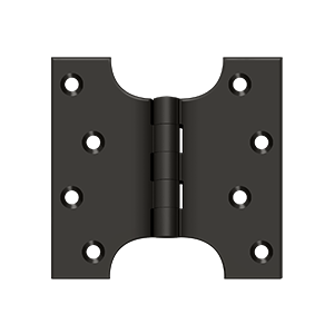 Solid Brass Parliament Hinge by Deltana - 4" x 4" - Oil Rubbed Bronze - New York Hardware