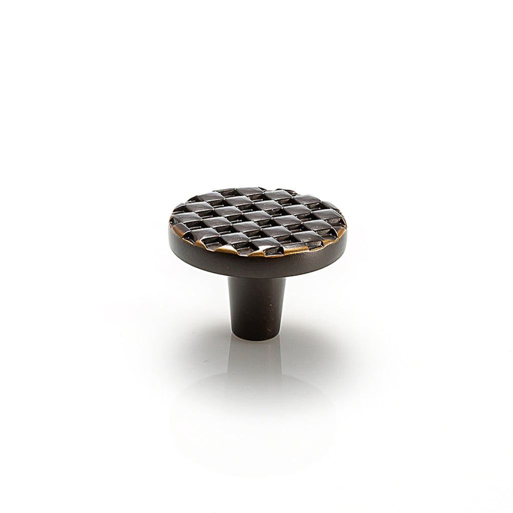 Argyle Round Knob By Du Verre - 1 1/2" - Oil Rubbed Bronze - New York Hardware