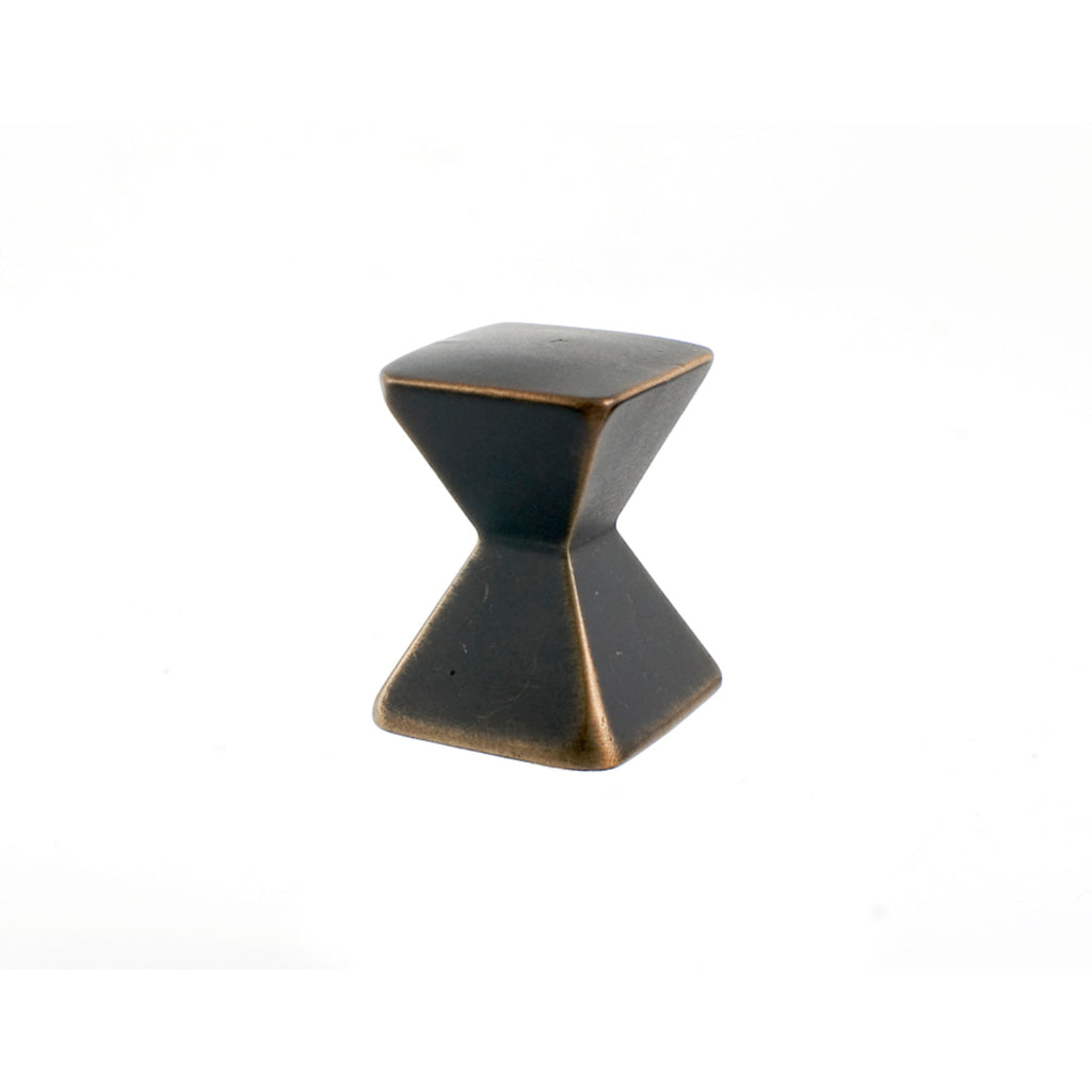 Forged 2 Square Knob By Du Verre - 1 1/8" - Oil Rubbed Bronze - New York Hardware