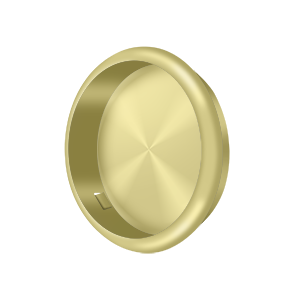 Round Flush Pull by Deltana -  - Polished Brass - New York Hardware