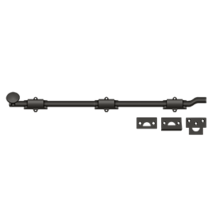 Bolts Surface w/ Off-Set HD Bolt by Deltana - 18"  - Oil Rubbed Bronze - New York Hardware