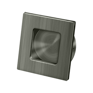 Square HD Flush Pull by Deltana -  - Antique Nickel - New York Hardware