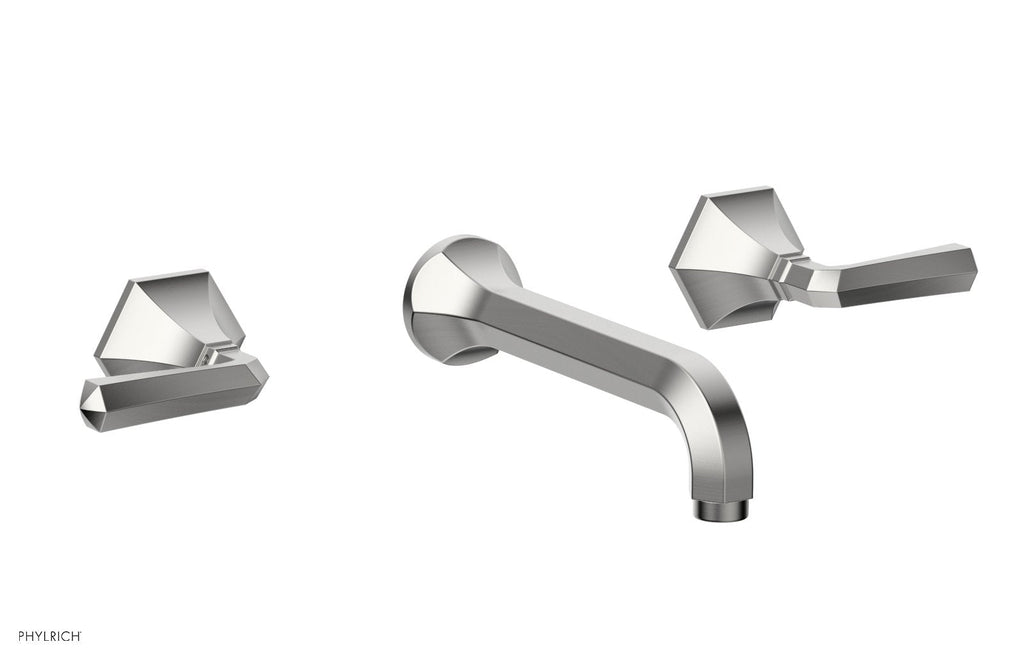1-1/8" - Satin Chrome - LE VERRE & LA CROSSE Wall Tub Set - Lever Handles by Phylrich - New York Hardware