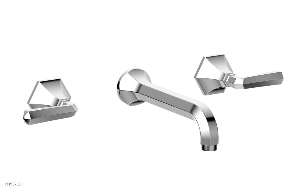1-1/8" - Satin Brass - LE VERRE & LA CROSSE Wall Tub Set - Lever Handles by Phylrich - New York Hardware