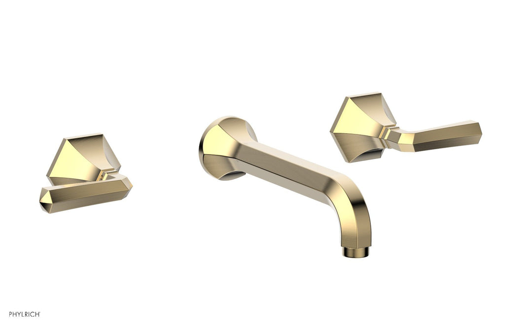 1-1/8" - Polished Nickel - LE VERRE & LA CROSSE Wall Tub Set - Lever Handles by Phylrich - New York Hardware