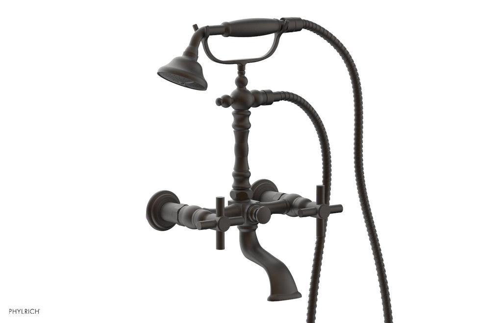 BASIC Exposed Tub & Hand Shower   Tubular Handle by Phylrich - Oil Rubbed Bronze