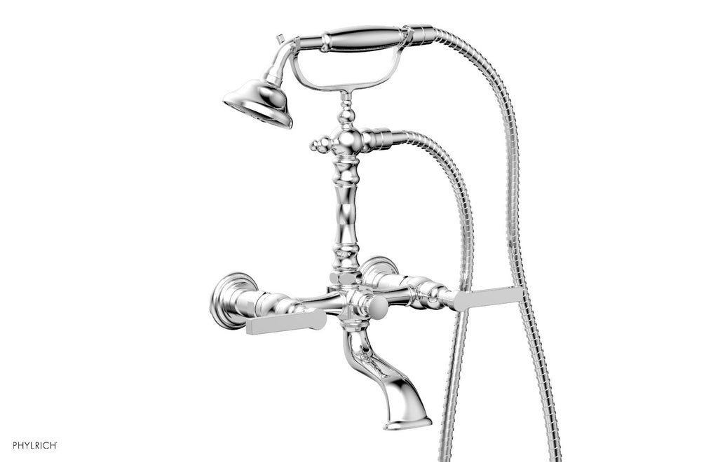 HEX MODERN Exposed Tub & Hand Shower   Lever Handle by Phylrich - Polished Chrome