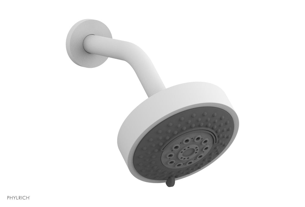 5" Contemporary Multifunction Shower Head by Phylrich - Satin White