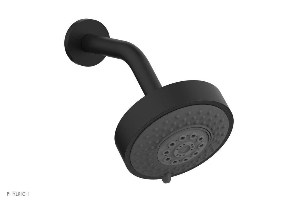 5" Contemporary Multifunction Shower Head by Phylrich - Matte Black