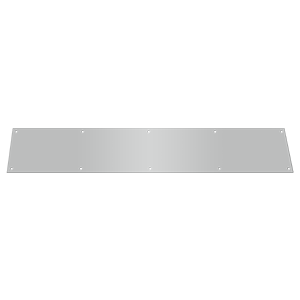 Stainless Steel Kick Plate by Deltana - 6" x 34" - Brushed Stainless - New York Hardware