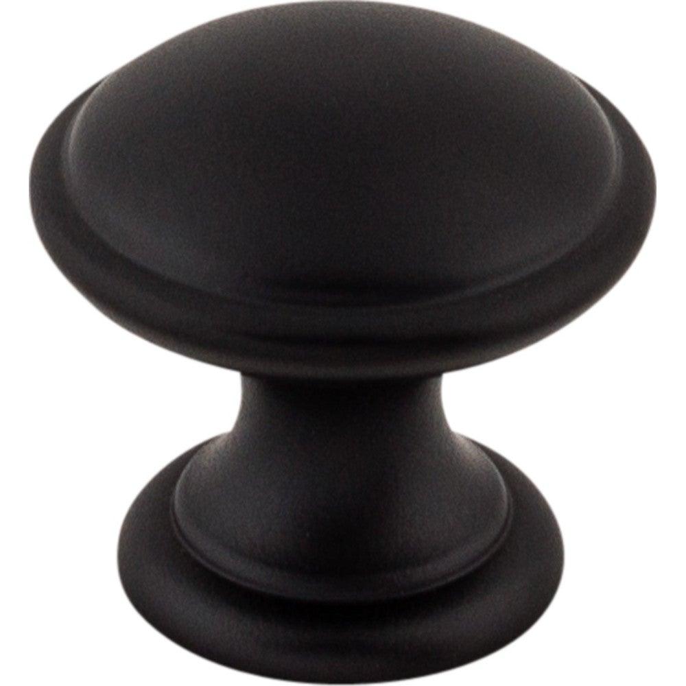 Rounded Knob by Top Knobs - Flat Black - New York Hardware