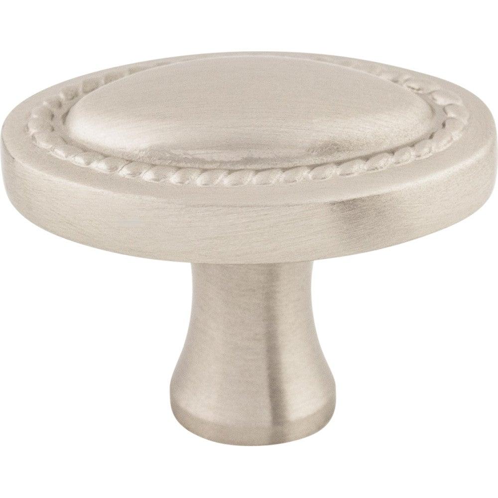 Oval Rope Knob by Top Knobs - Brushed Satin Nickel - New York Hardware