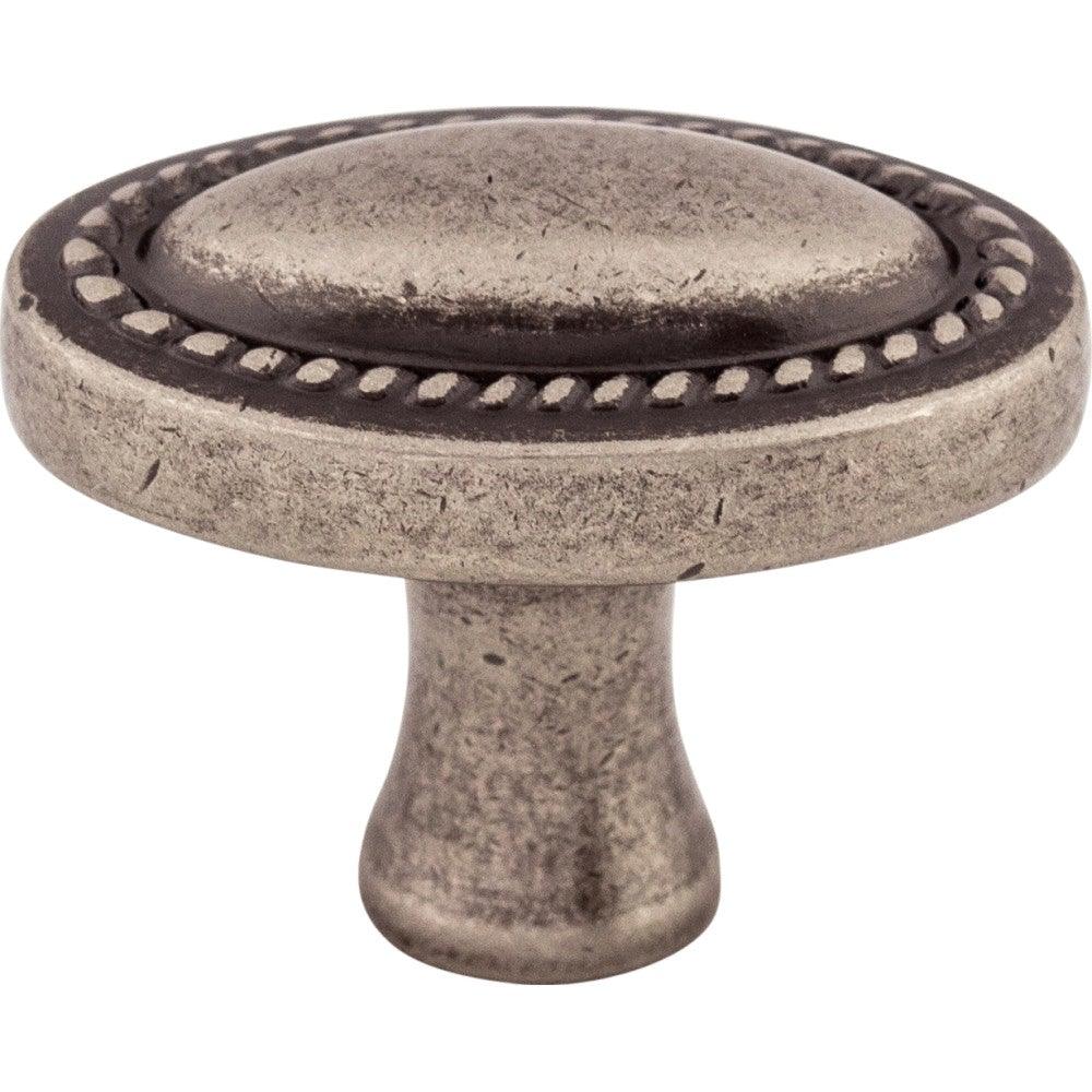 Oval Rope Knob by Top Knobs - Pewter Antique - New York Hardware