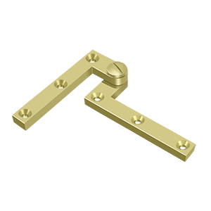 Heavy Duty Solid Brass Pivot Hinge by Deltana - 4-3/8" x 5/8" x 1-7/8" - Polished Brass - New York Hardware