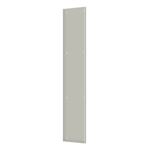 Brass Push Plate by Deltana - 3-1/2" x 20" - Brushed Nickel - New York Hardware