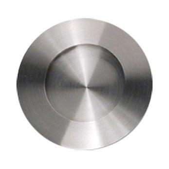 Round Recessed Pull -3 11/32" (85mm) Satin Stainless Steel - New York Hardware Online