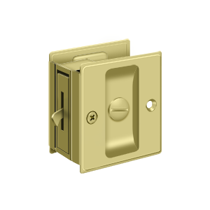 Privacy Pocket Lock by Deltana -  - Polished Brass - New York Hardware