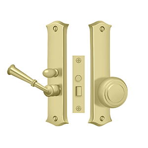 Classic Mortise Storm Door Latch by Deltana -  - Polished Brass - New York Hardware