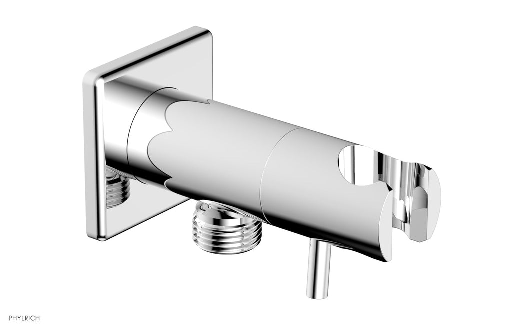 Hand Shower Outlet Supply and Holder by Phylrich - Polished Chrome