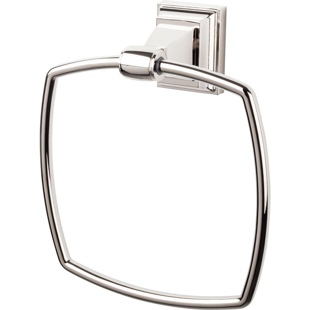 Stratton Bath Ring by Top Knobs - Polished Nickel - New York Hardware