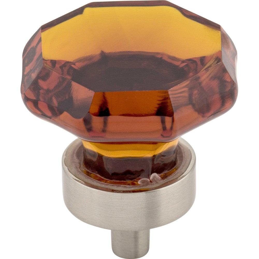 Wine Octagon Knob by Top Knobs - Brushed Satin Nickel - New York Hardware