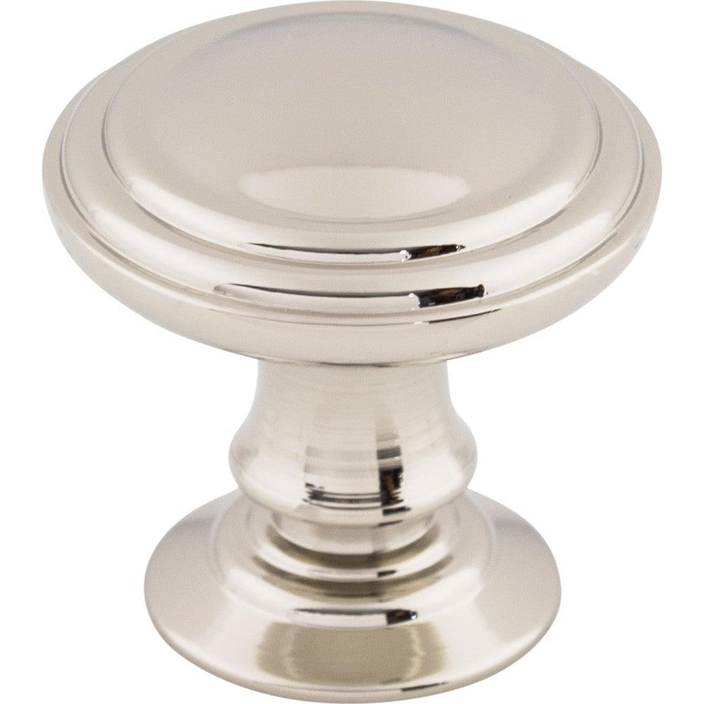 Reeded Knob by Top Knobs - Polished Nickel - New York Hardware