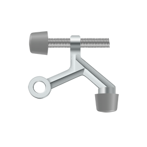 Zinc Die-Cast Hinge Mounted Hinge Pin Stop by Deltana -  - Polished Chrome - New York Hardware