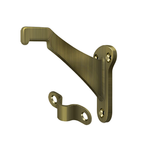 Zinc Handrail Bracket by Deltana -  - Antique Brass - New York Hardware
