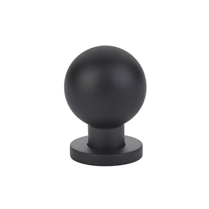 Globe Knob by Emtek Hardware - 1" - Flat Black - New York Hardware