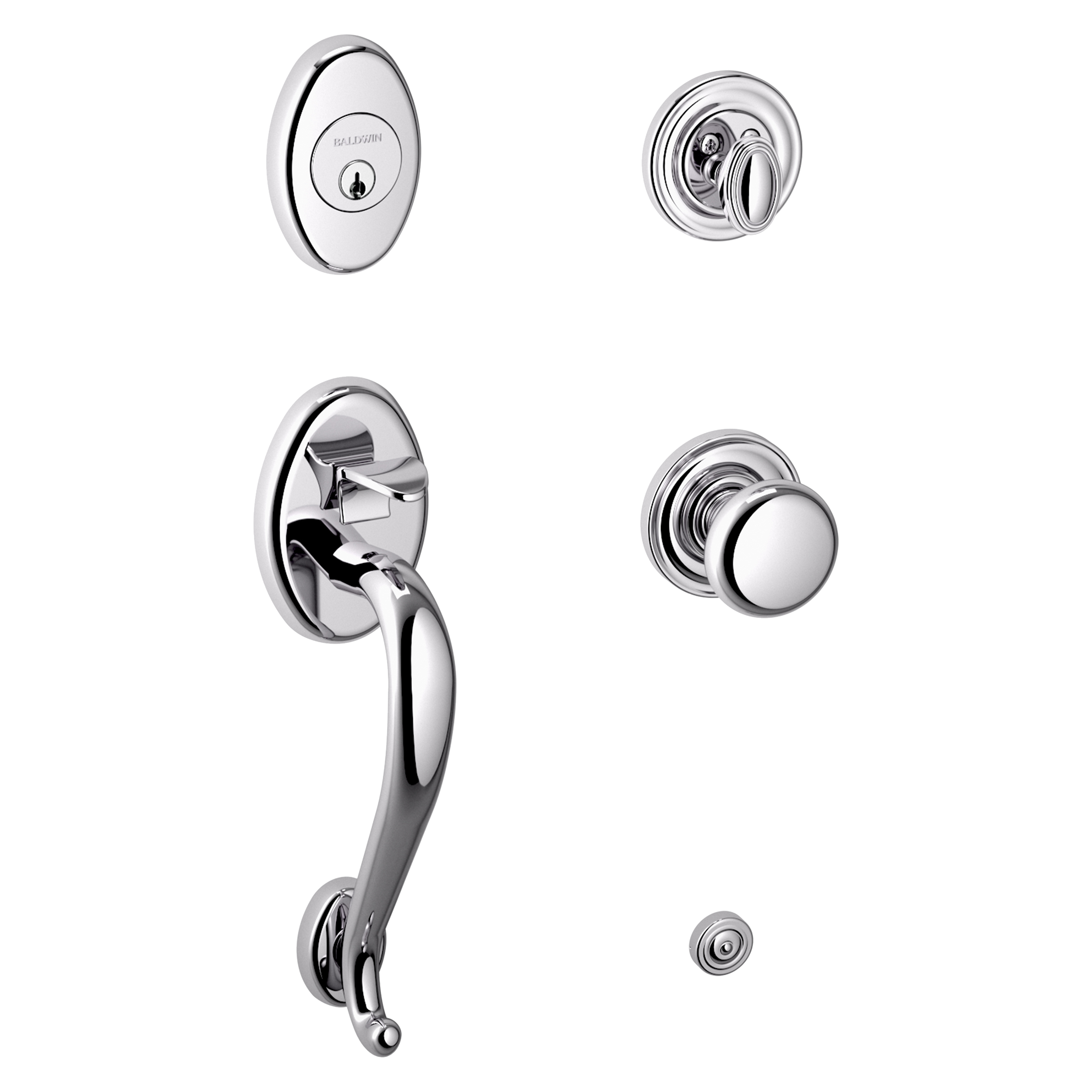 Baldwin Logan Sectional Trim with 5015 Classic Knob