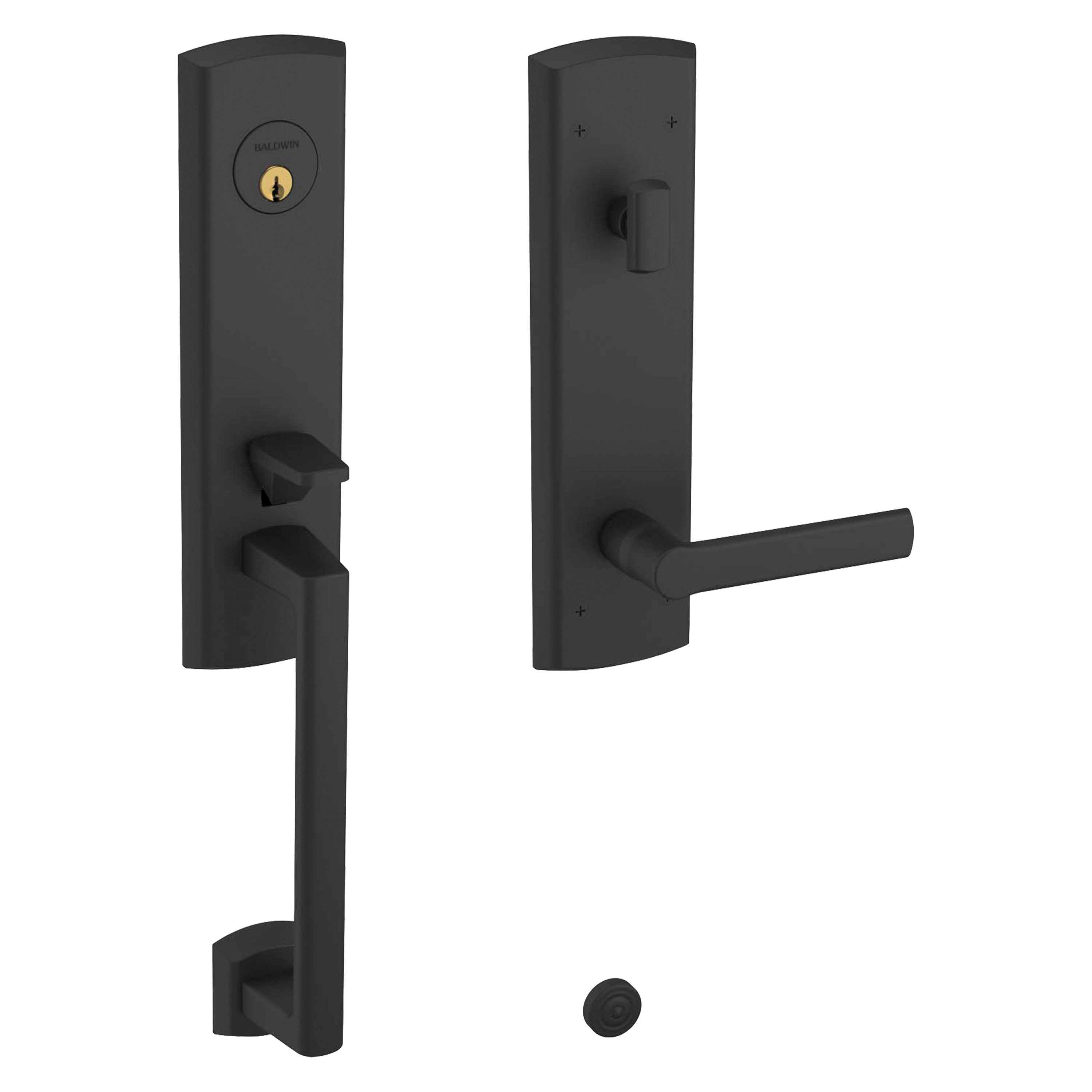 Baldwin Soho Single Cylinder Handleset with 5485V Lever