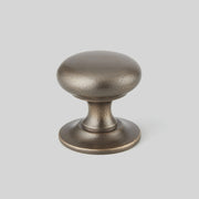 Croft Cushion Cabinet Knob 50mm / Distressed Antique Nickel