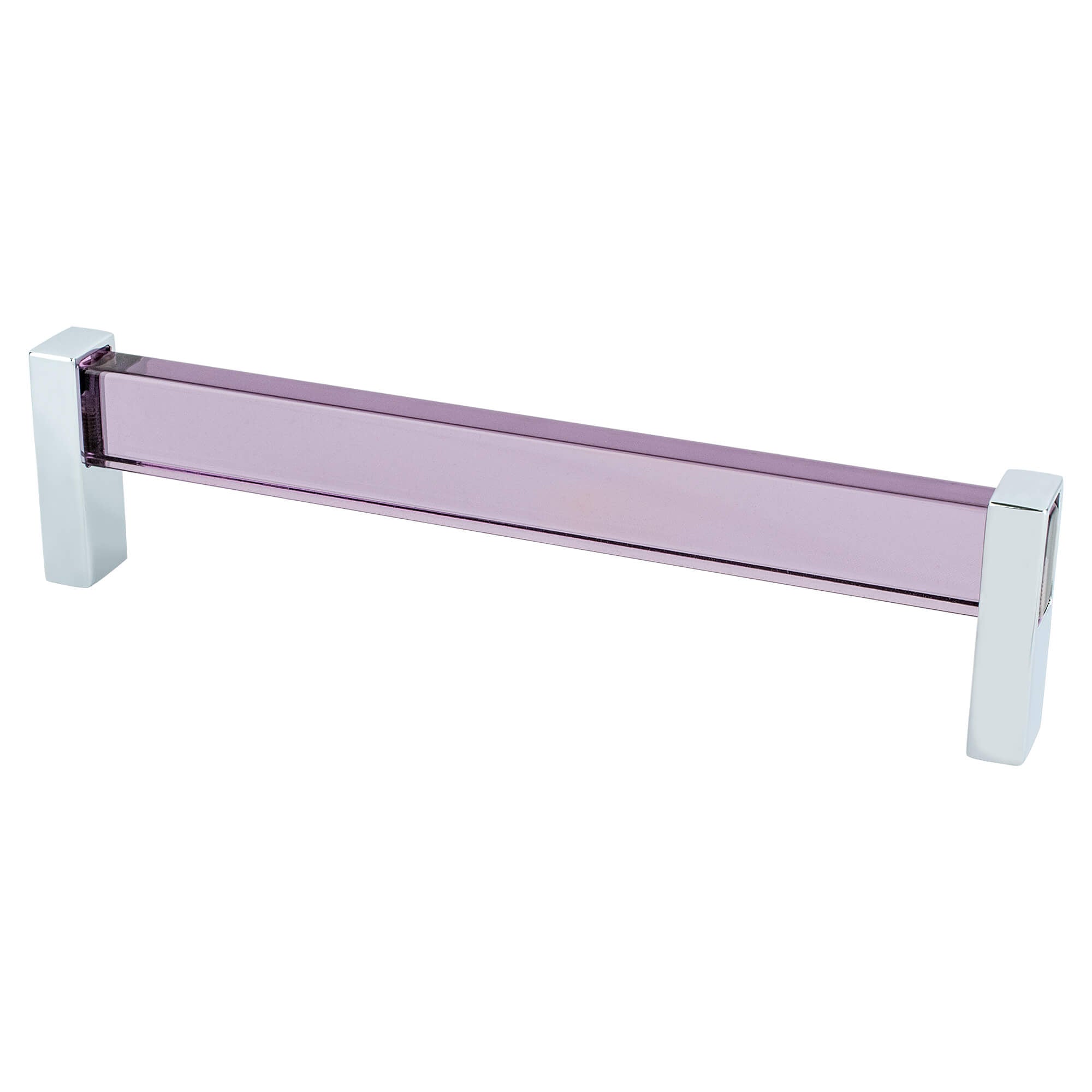 Berenson Prism Purple Acrylic and Polished Chrome Pull 160mm Center to Center