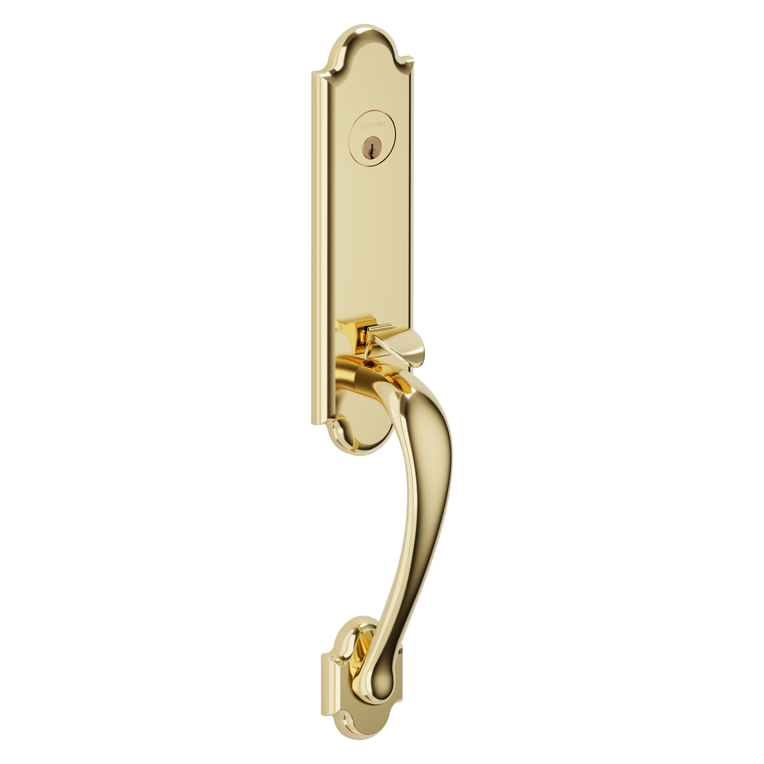 Baldwin Boulder Single Cylinder Handleset with 5452V Beavertail Lever